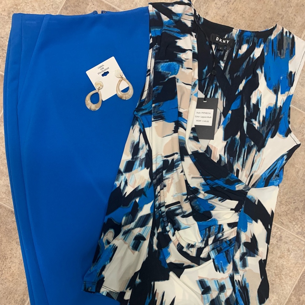 DKNY New Shirt & Limited Pencil Skirt Size 4